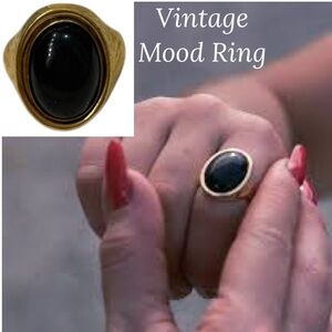 Vintage Mood Ring Gold 70s 80s Vintage Jewelry